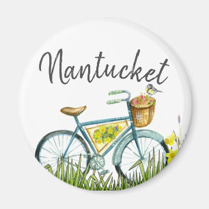 Aimant bicyclette vintage de nantucket dans le domaine de