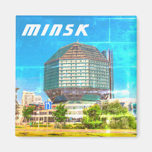 Aimant BiélБ е л а р у ь М с  du  de Minsk  de l'architec