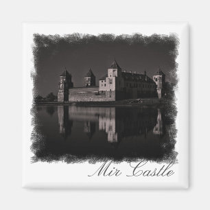 Aimant Biélorussie Mir Château Architecture Peinture Magn