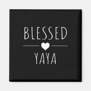 Aimant Bienheureux Yaya Chemise Mères Cadeaux de la Journ