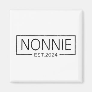 Aimant Bientôt Être Nonnie 2024 Fête des mères Nonnie Est