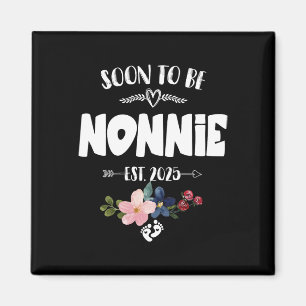 Aimant Bientôt Être Nonnie 2025 Fête des mères Première F