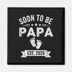 Aimant Bientôt Être Papa 2026 Fête des pères Première Foi