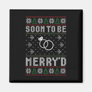 Aimant Bientôt Marié Merryd Christmas Bride Groom Co
