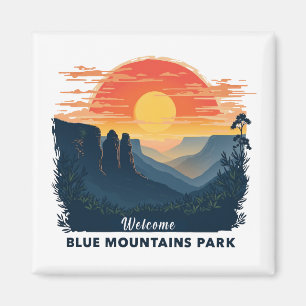 Aimant Bienvenue à Blue Mountains National Australian Par