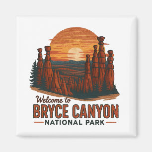 Aimant Bienvenue à Embrodery Bryce Canyon National USA