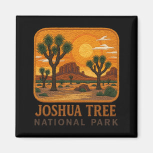 Aimant Bienvenue à la broderie Joshua Tree National USA