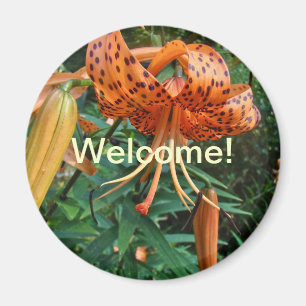Aimant Bienvenue à la Lily Casquette de la Turquie voisin