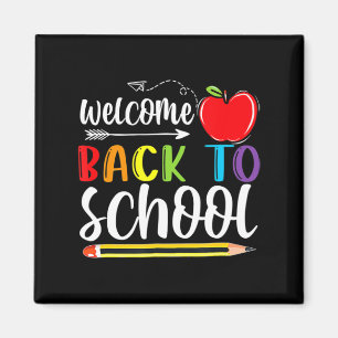 Aimant Bienvenue À L'École Premier Jour De L'École Enseig