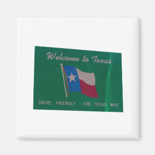 Aimant Bienvenue au texas