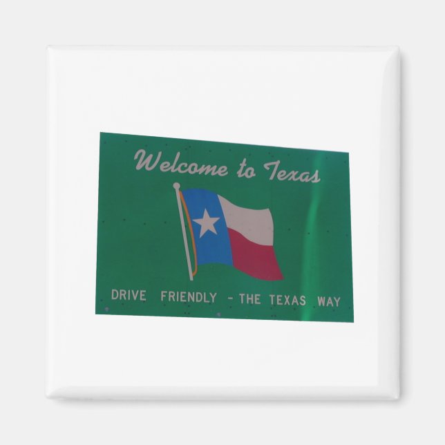 Aimant Bienvenue au texas (Devant)