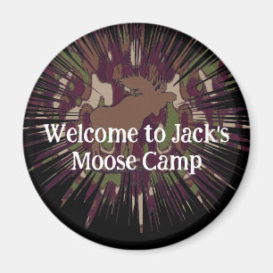 Aimant Bienvenue dans Camouflage Moose Break-out Camo