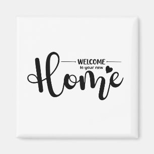 Aimant Bienvenue dans votre nouvel agent immobilier