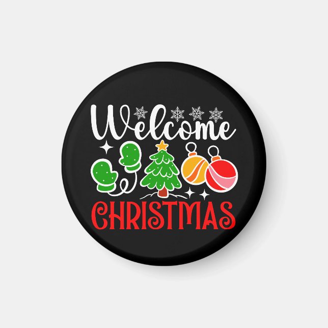 Aimant Bienvenue Noël (Devant)