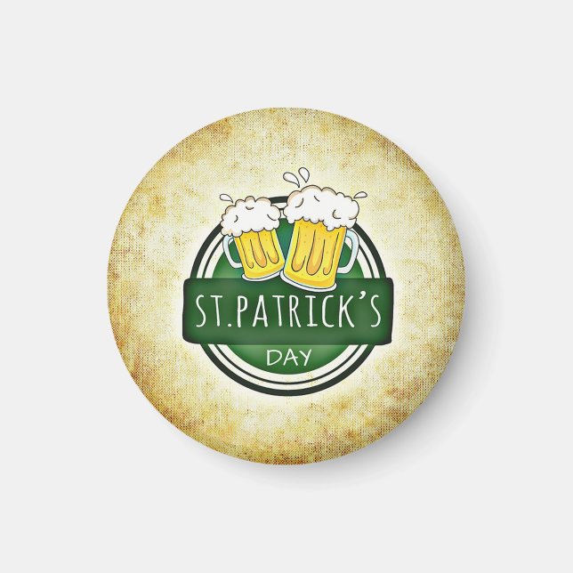 Aimant Bières de la Saint-Patrick (Devant)