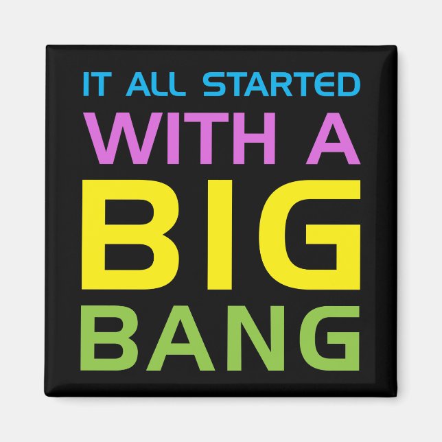 Aimant Big bang (Devant)