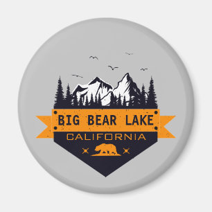 Aimant Big Bear Lake California - Nom personnalisé
