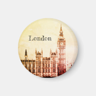 Aimant Big Ben Horloge & Londres, Westminster / Royaume-U