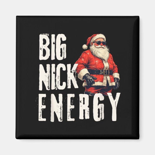 Aimant Big Nick Energy Funny Santa Christmas  (Devant)