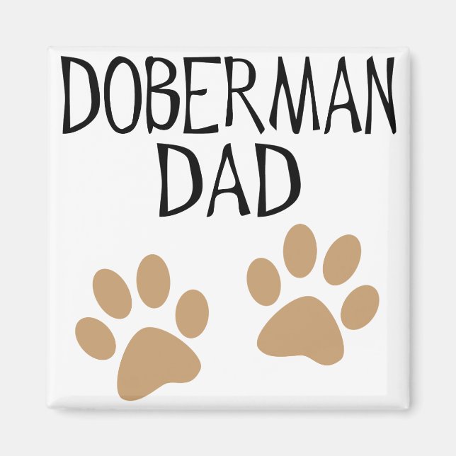 Aimant Big Paws Doberman Papa (Devant)