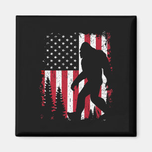 Aimant Bigfoot 4 juillet drapeau américain USA patriotiqu