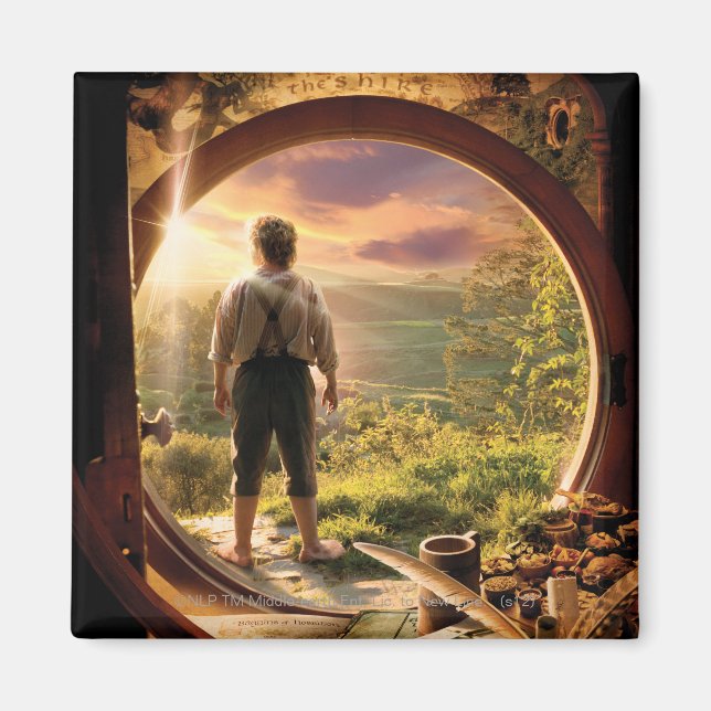 Aimant BILBO BAGGINS™ Retour dans le collage de shire (Devant)