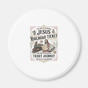 Aimant Billet de train Jésus Voyage Billet de train Jésus