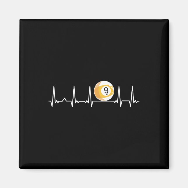 Aimant Billiard Heartbeat Snooker Pool Chalk Billiard Pla (Devant)