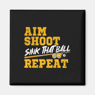 Aimant Billiards Objectif Tirer Sink Cette Balle Répéter 