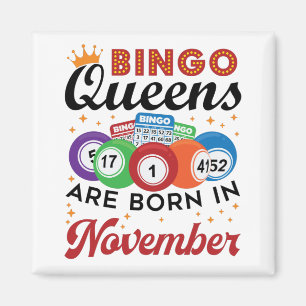 Aimant Bingo Anniversaire Femmes Novembre
