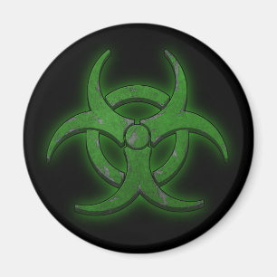 Aimant Biohazard vert