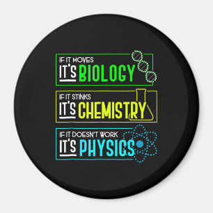 Aimant Biologie amusante Chimie Physique Sciences Nerd