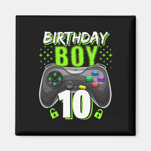 Aimant Birthday Boy 10 Video Game Controller 10e B