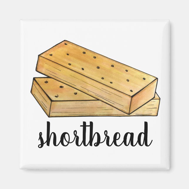 Aimant Biscuits au thé au beurre écossais British Bakery (Devant)