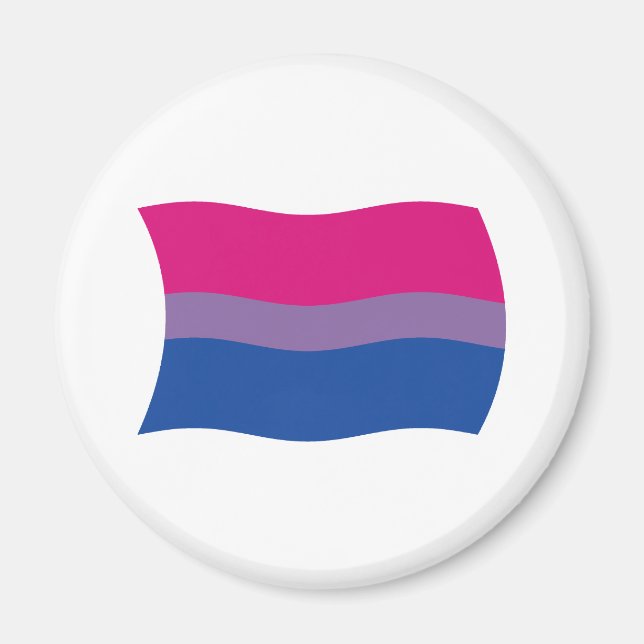 Aimant Bisexual Fierté Drapeau (Devant)