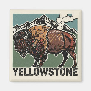 Aimant Bison du parc national de Yellowstone