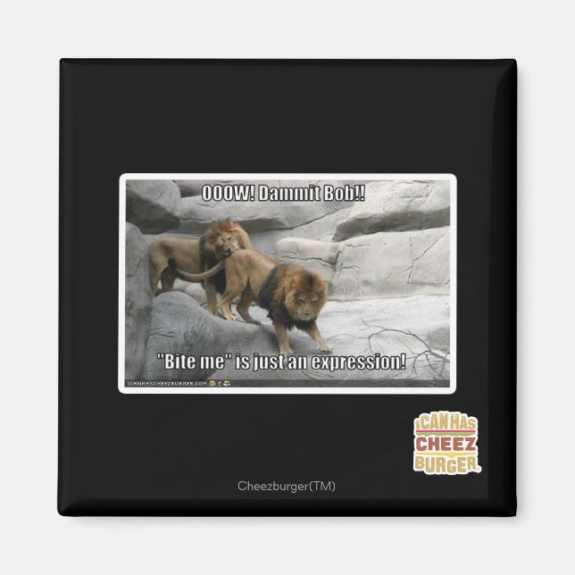 Aimant Bite me n'est qu'une expression ! (Devant)