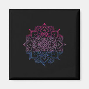 Aimant Biual Lgbt Mandala Bi Pride Biualité Lgbt Support