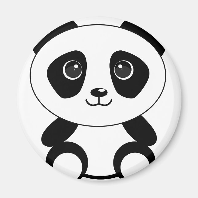 Aimant Bizarre d'ours de panda (Devant)