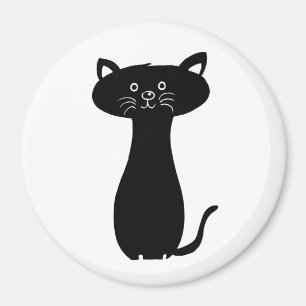 Aimant Black Cartoon Kitty