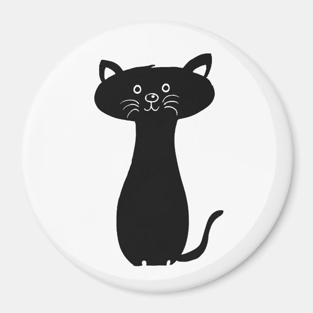Aimant Black Cartoon Kitty (Devant)