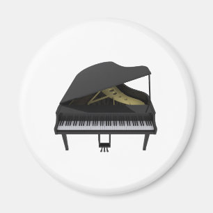 Aimant Black Grand Piano : Modèle 3D: