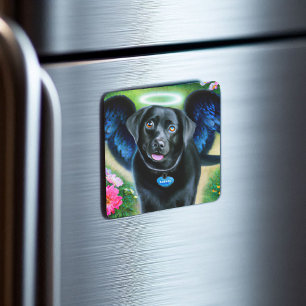 Aimant Black Labrador Retriever Wings Pet Memorial