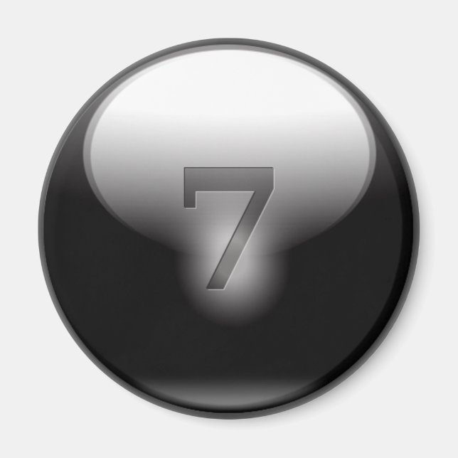 Aimant Black Lucky 7 (Devant)