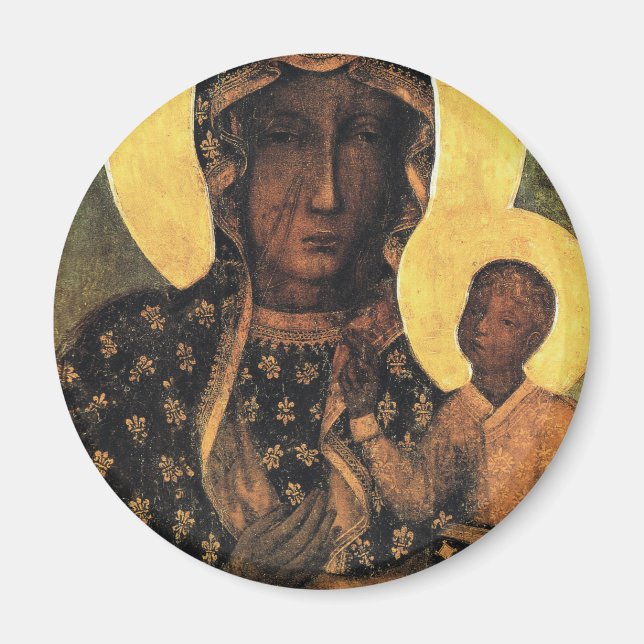 Aimant Black Madonna Pologne Notre Dame de Czestochowa im (Devant)