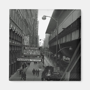 Aimant Blackhawk, rue des signes du restaurant de Chicago