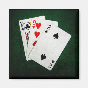 Aimant Blackjack 21 point - Roi, Neuf, Deux