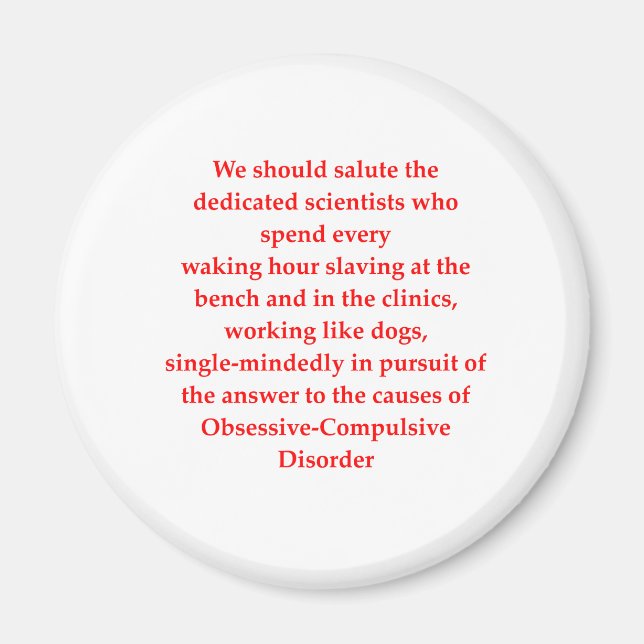 Aimant blague obsessionnelle (Devant)