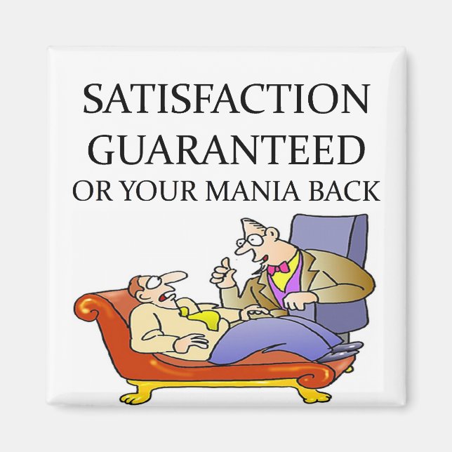 Aimant blague PSYCHOLOGIQUE (Devant)