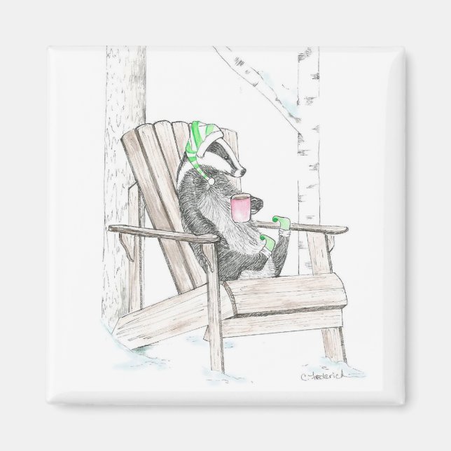 Aimant blaireau (Devant)